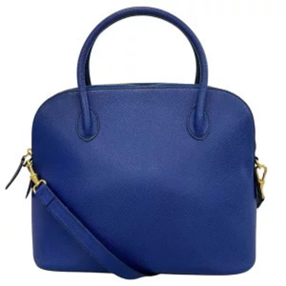 Celine Shoulder Bag Grain Leather Blue